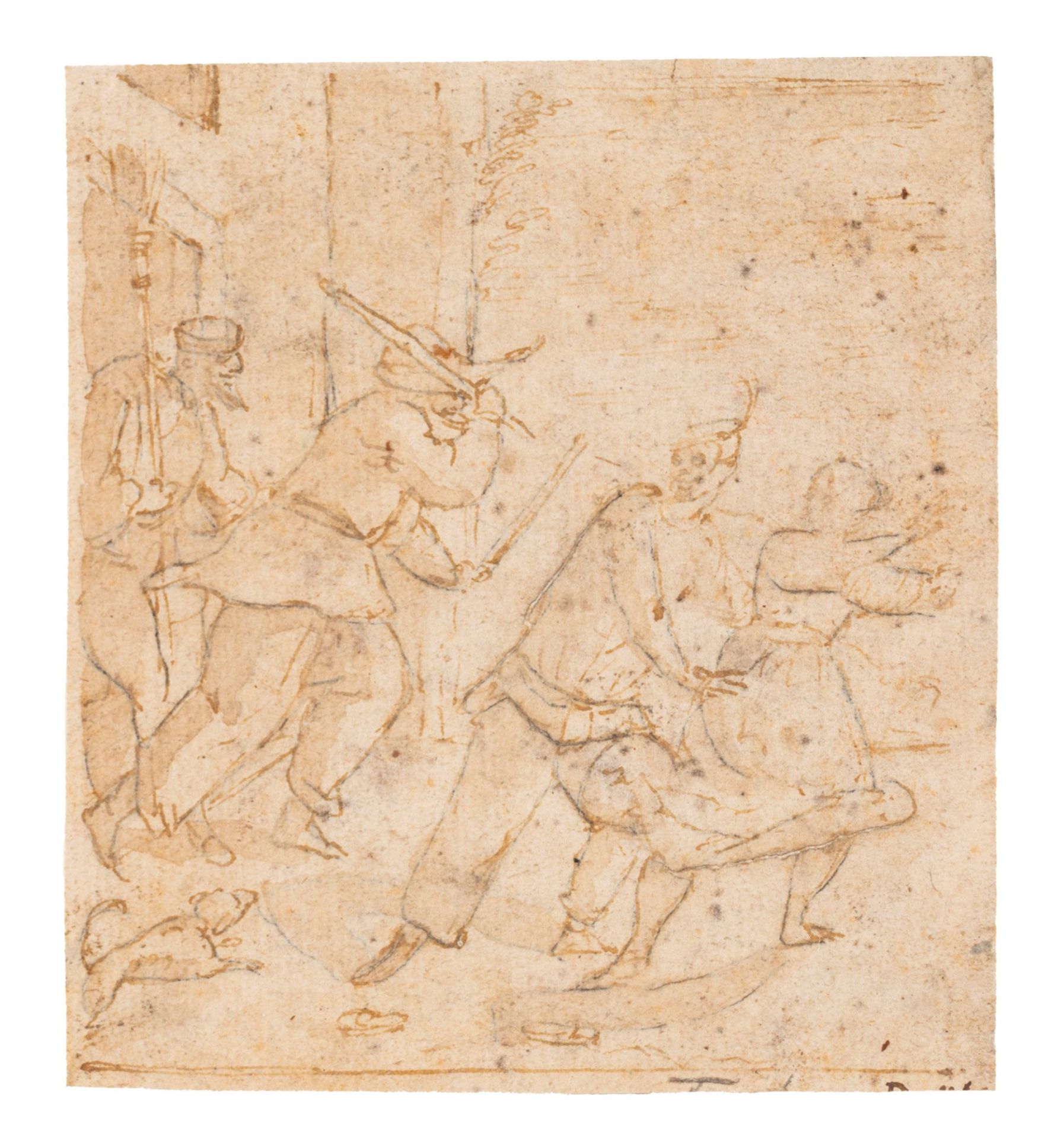 Genoese school, XVII century - Genre scene