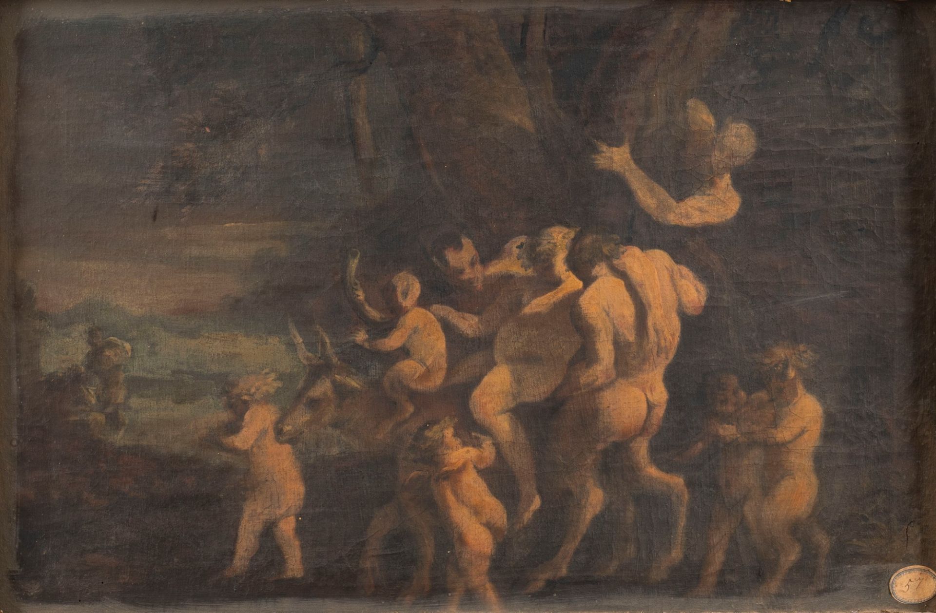 Flemish School, XVII century - Bacchanal (sketch)