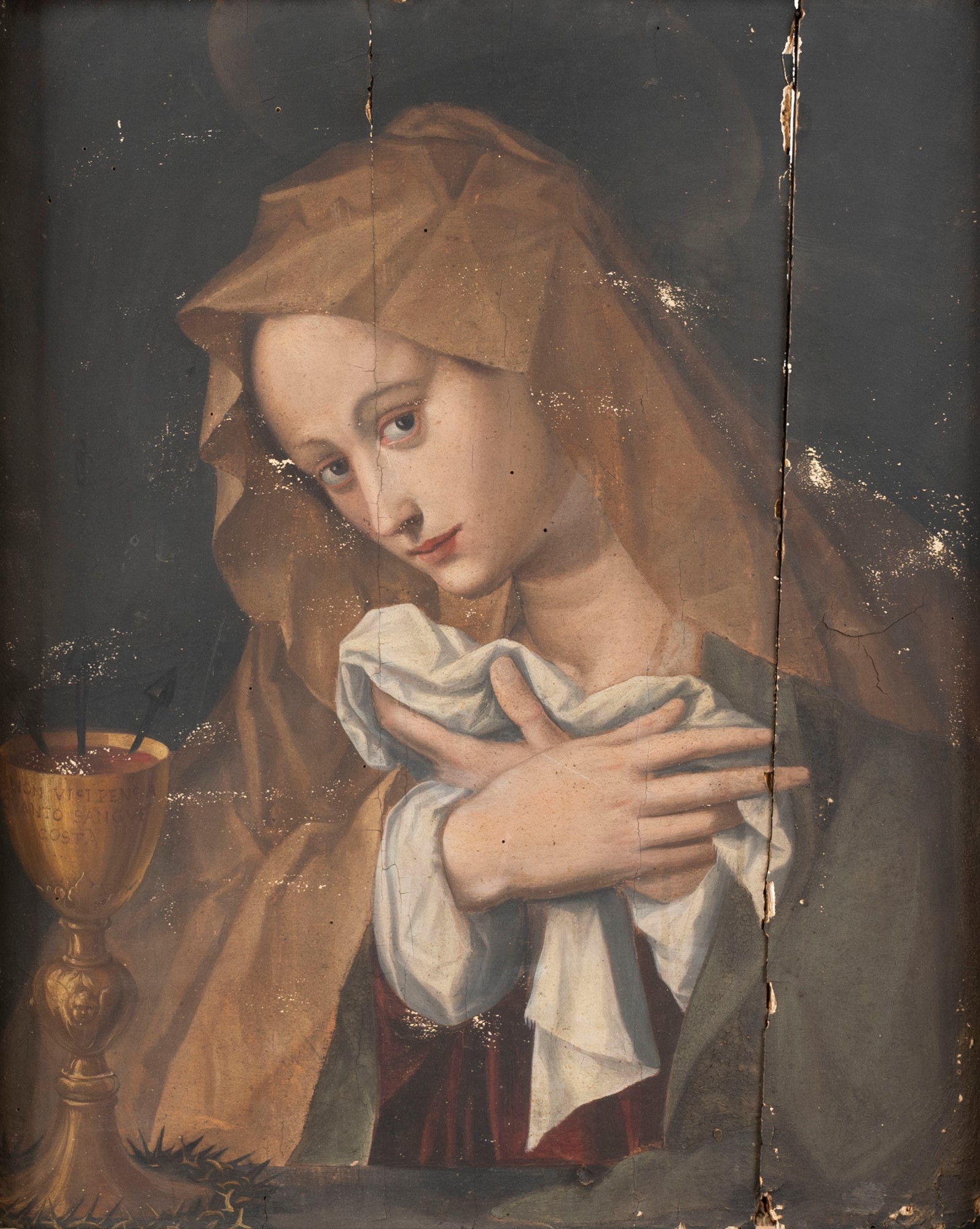 Tuscan School, late sixteenth century - early seventeenth century - Madonna praying with the cup of