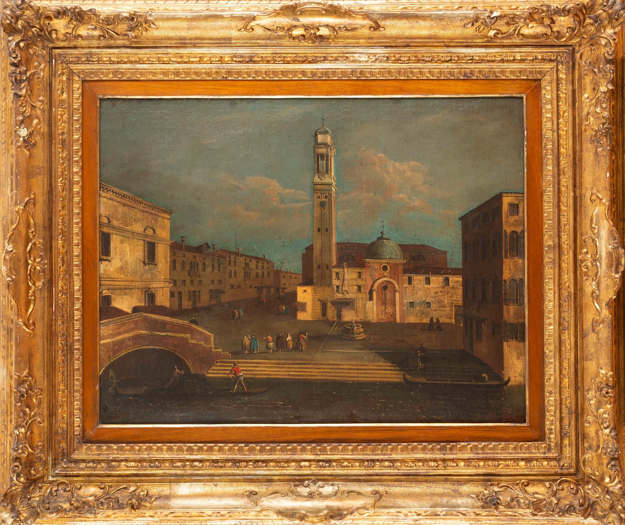 Follower of Bernardo Bellotto - Campo dei Santi Apostoli in Venice - Image 2 of 3