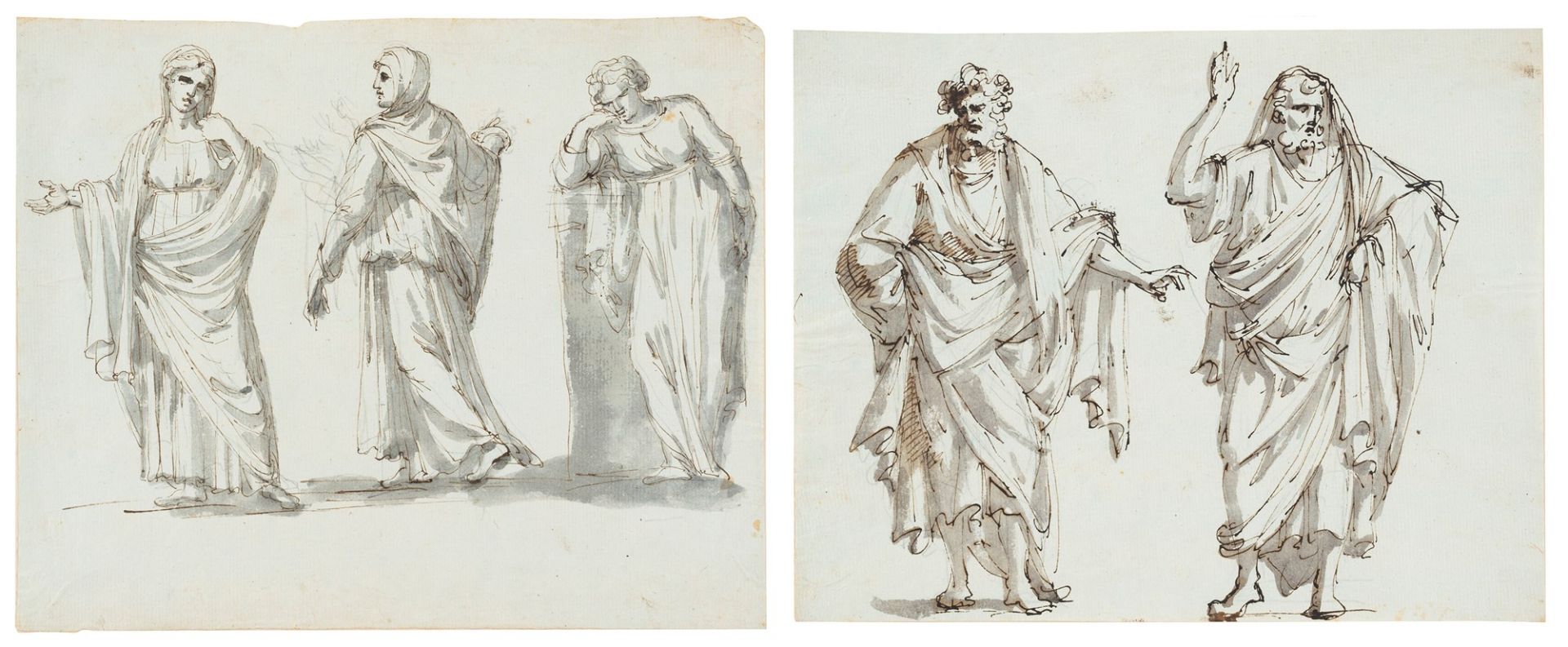 Giacomo Rossi (Bologna 1748-1817) - Studies of classical figures