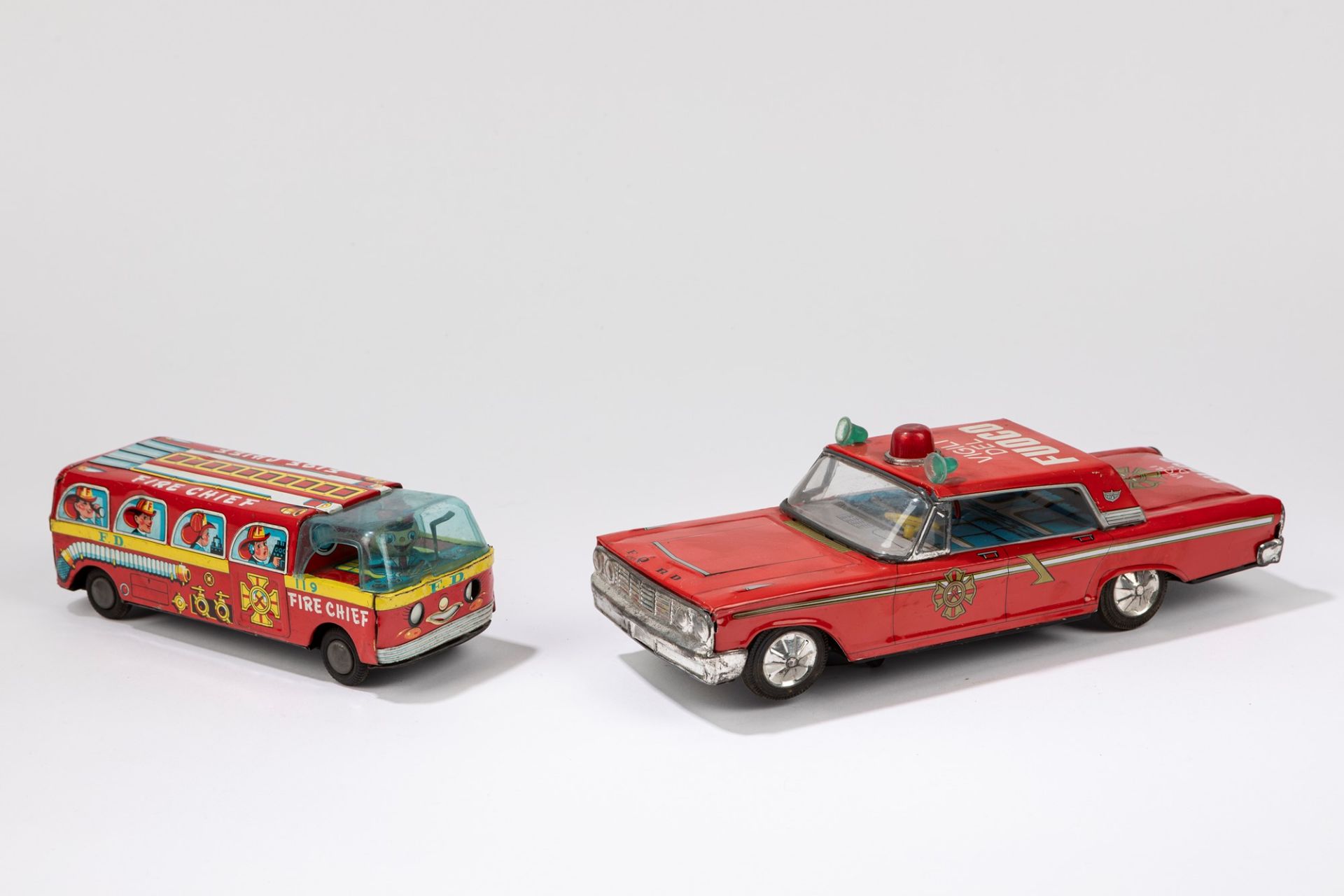 Two fire brigade vehicles, 1960-1970