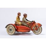 Tippco - Big sidecar motorcycle with family, 1930-1935