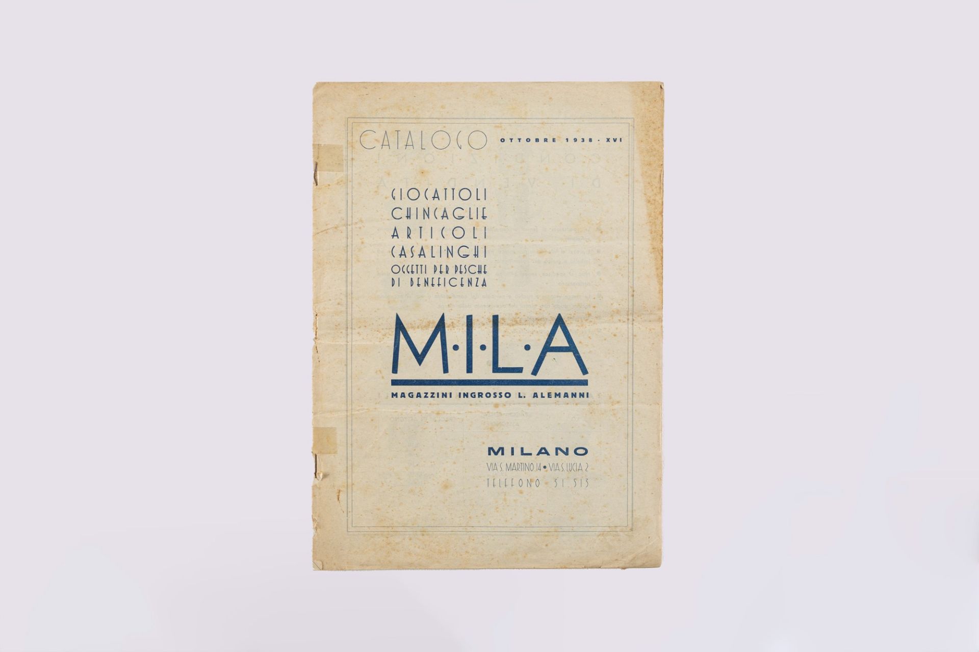 Catalogue MILA - Magazzino Ingrosso L. Alemanni, 1983