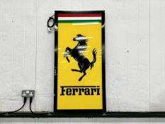 Illuminated Garage Sign Ferrari - NO RESERVE