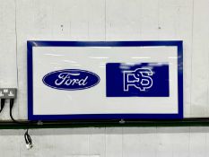 Illuminated Garage Sign Ford RS - NO RESERVE