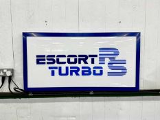 Illuminated Garage Sign Escort RS Turbo - NO RESERVE