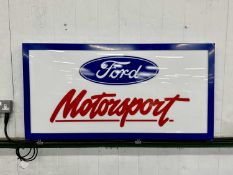 Illuminated Garage Sign Ford Motorsport - NO RESERVE
