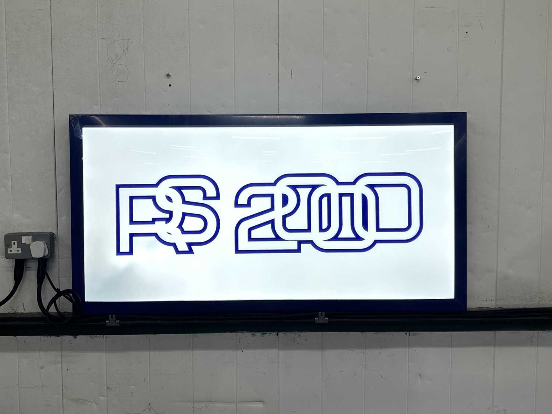 Illuminated Garage Sign RS 2000 - NO RESERVE - Image 2 of 2