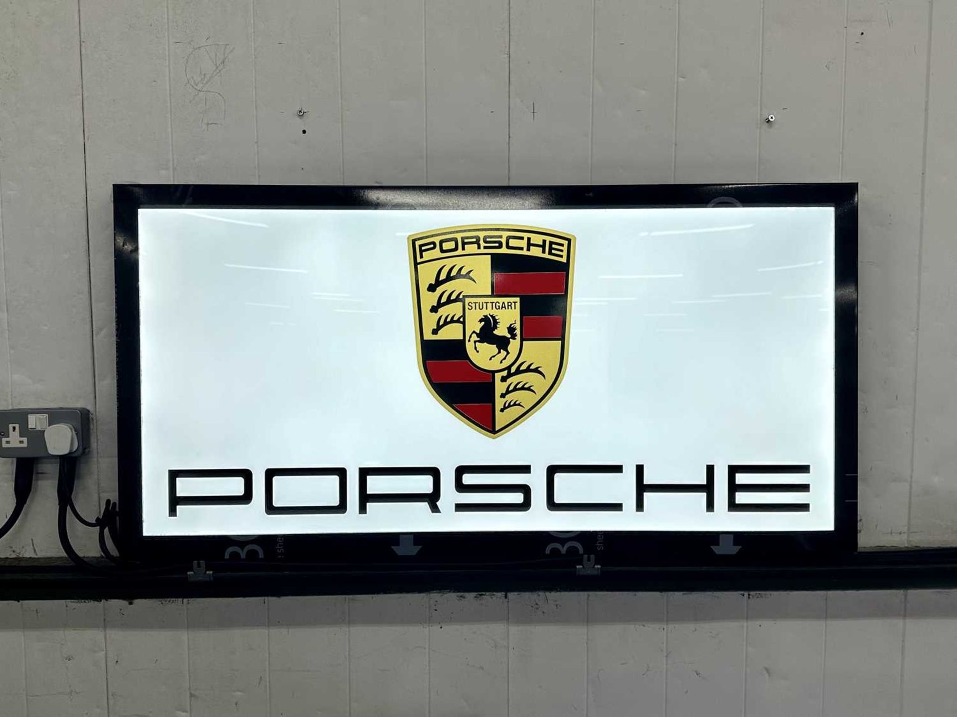 Illuminated Garage Sign Porsche - NO RESERVE - Image 2 of 2