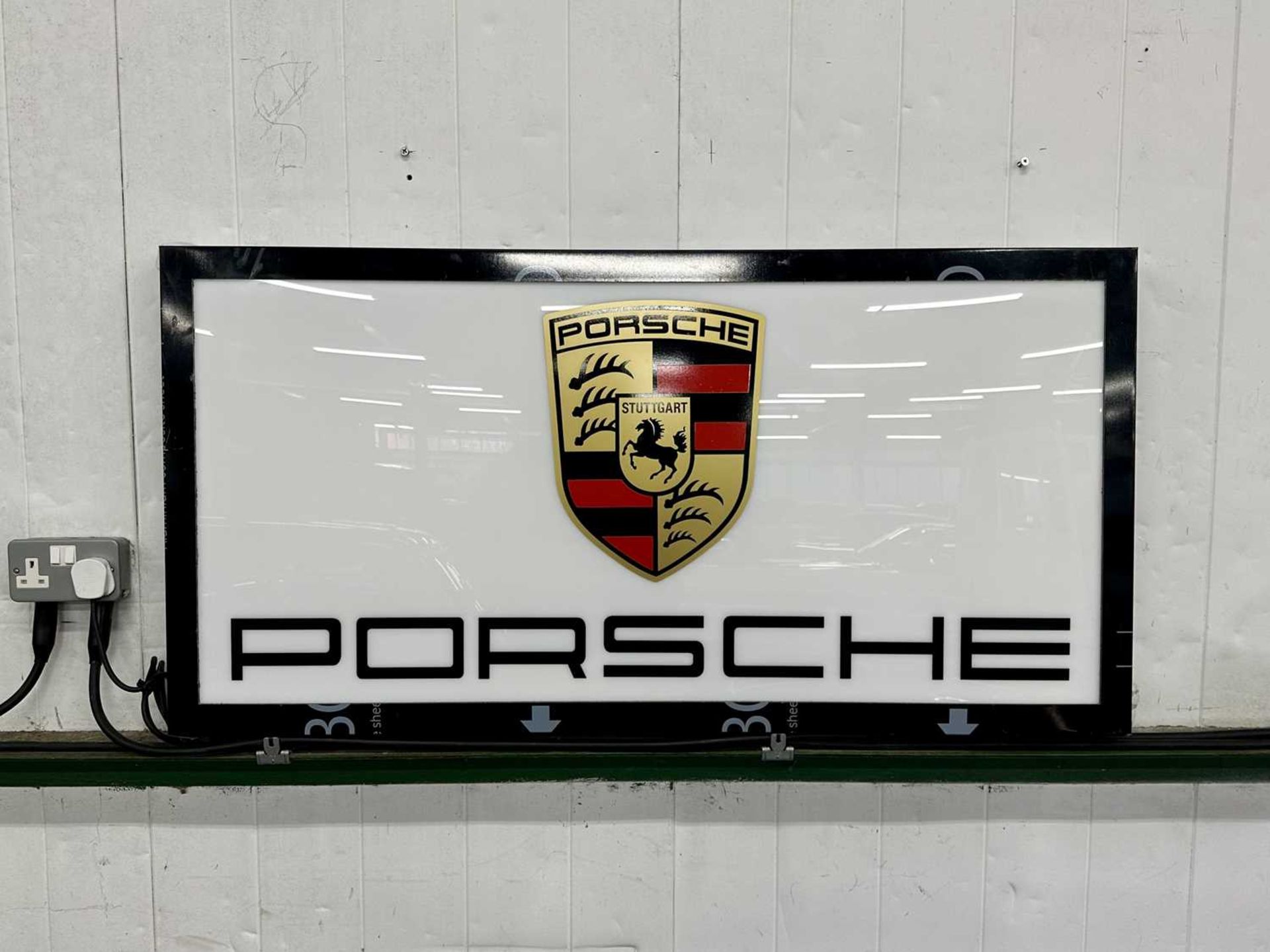Illuminated Garage Sign Porsche - NO RESERVE