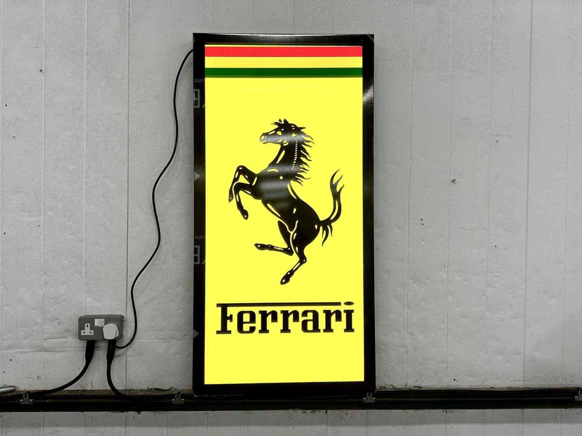 Illuminated Garage Sign Ferrari - NO RESERVE - Image 2 of 2