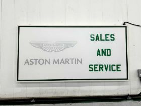 Illuminated Garage Sign - ASTON MARTIN - NO RESERVE