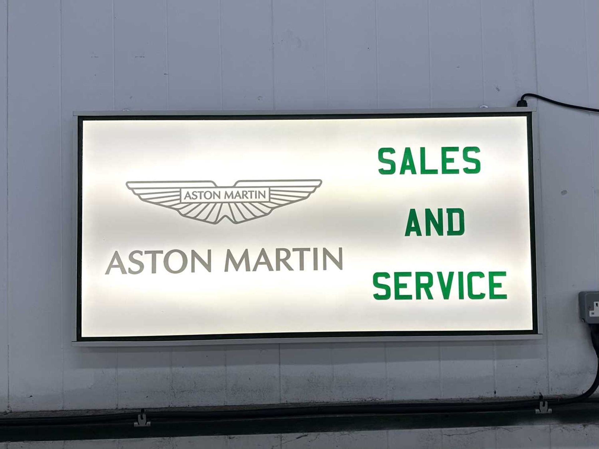 Illuminated Garage Sign - ASTON MARTIN - NO RESERVE - Image 2 of 2