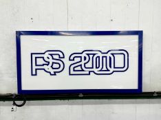 Illuminated Garage Sign RS2000 - NO RESERVE