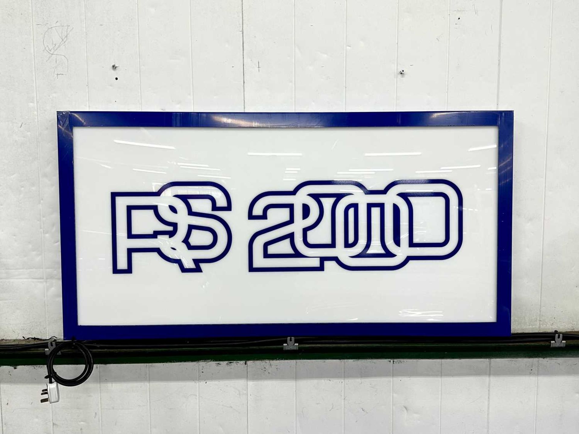Illuminated Garage Sign RS2000 - NO RESERVE