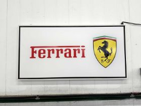 Illuminated Garage Sign - Ferrari - NO RESERVE