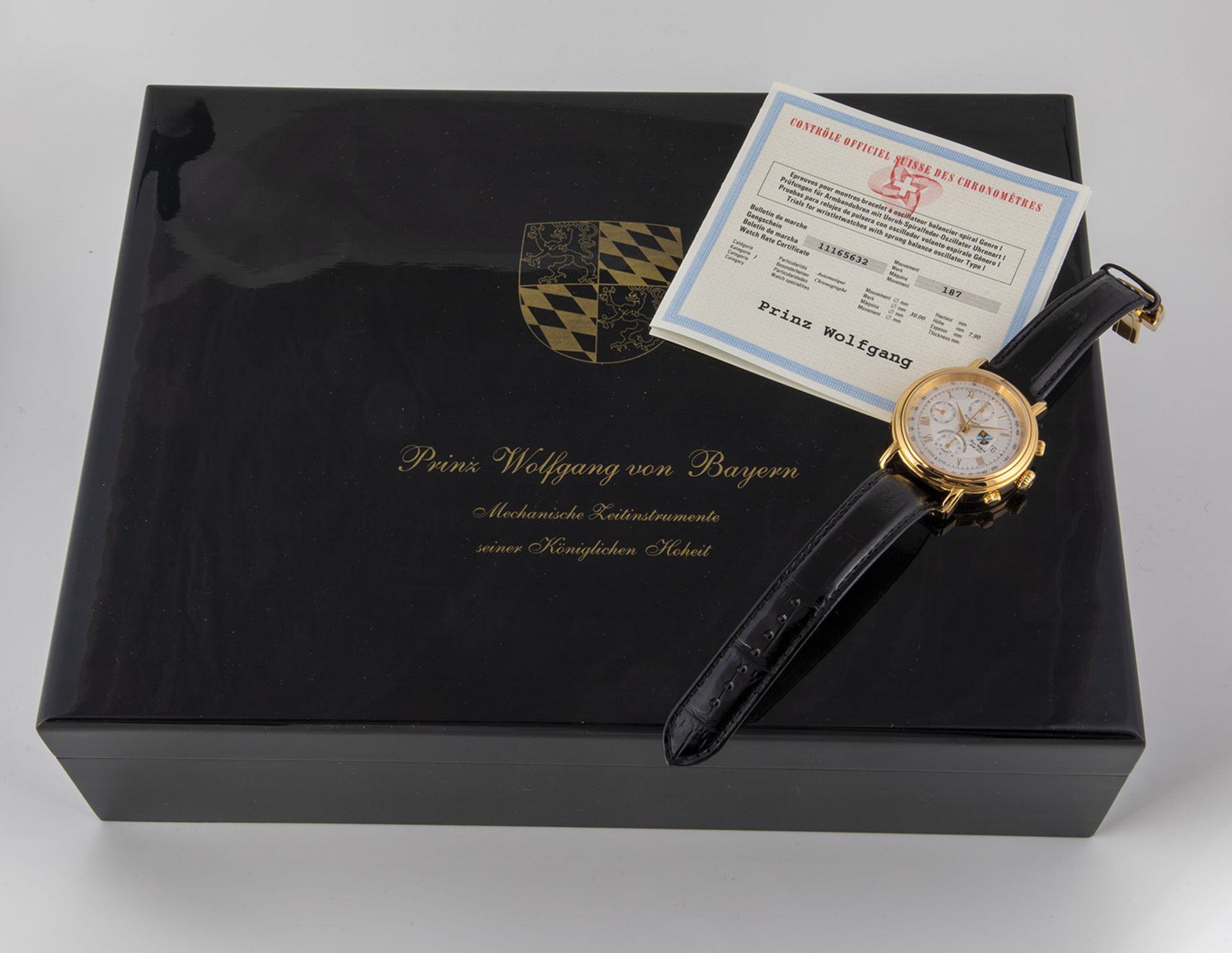 Limited edition men's wristwatch with chronograph 1+199 - Image 2 of 4