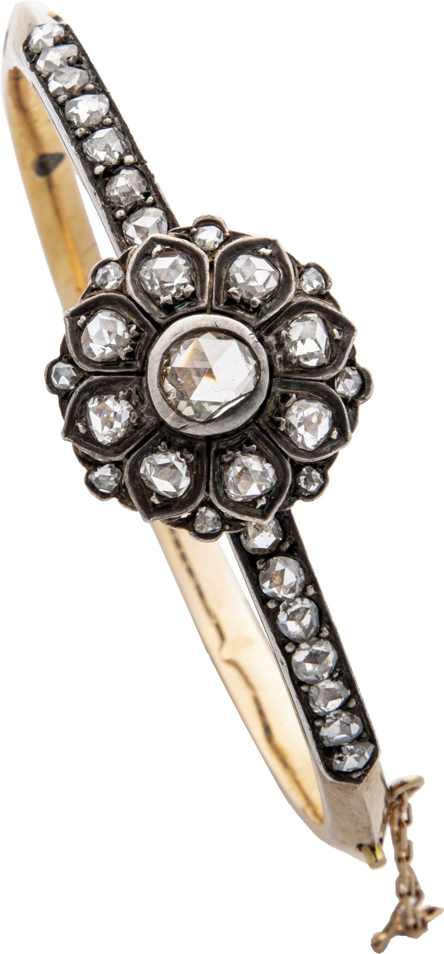 Belle Epoch Cuff Bracelet with Diamond Roses