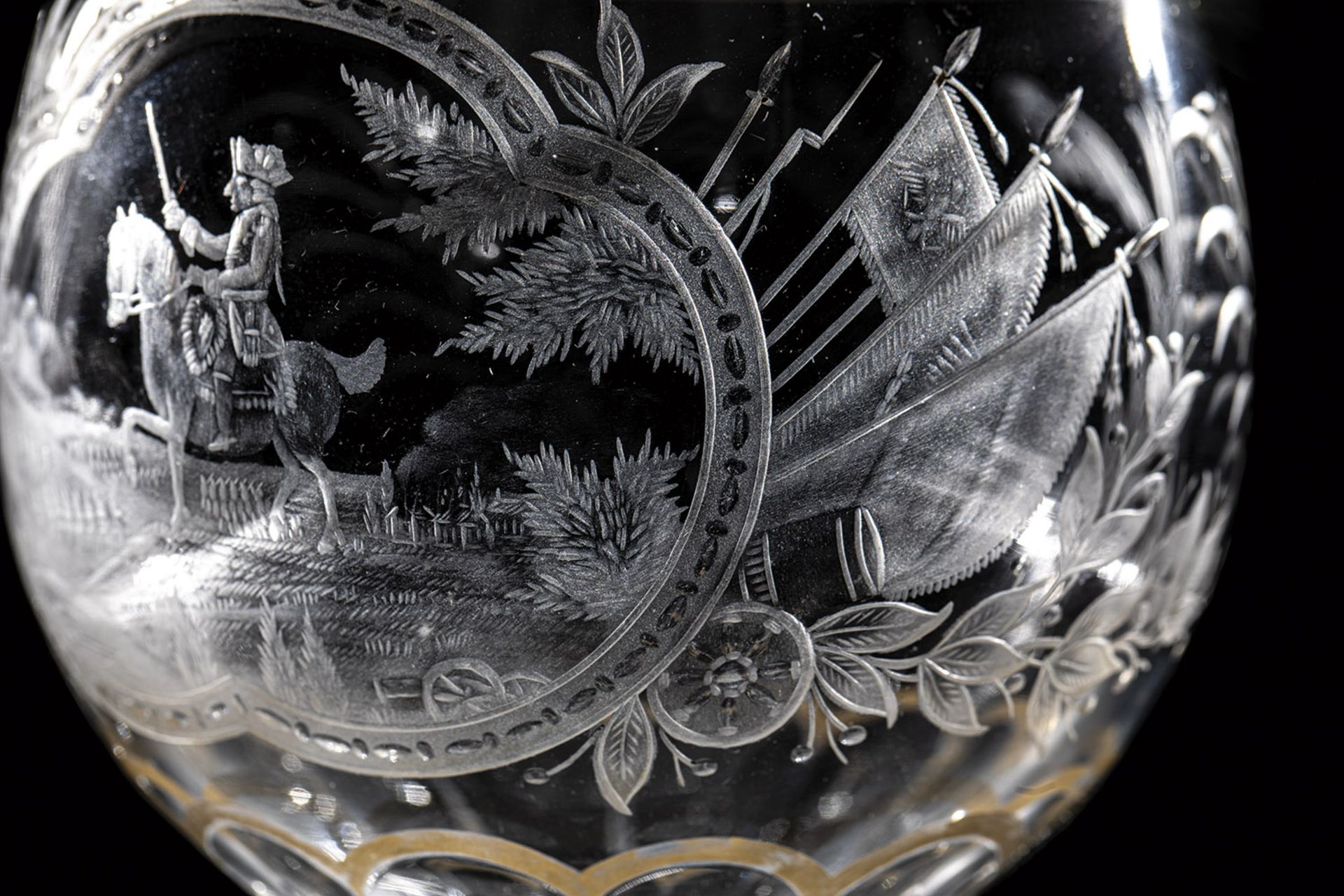 Goblet with Prussian King Frederick II ''Old Fritz'' Elias Rosbach (attributed), Zechlin around 1745 - Image 3 of 4