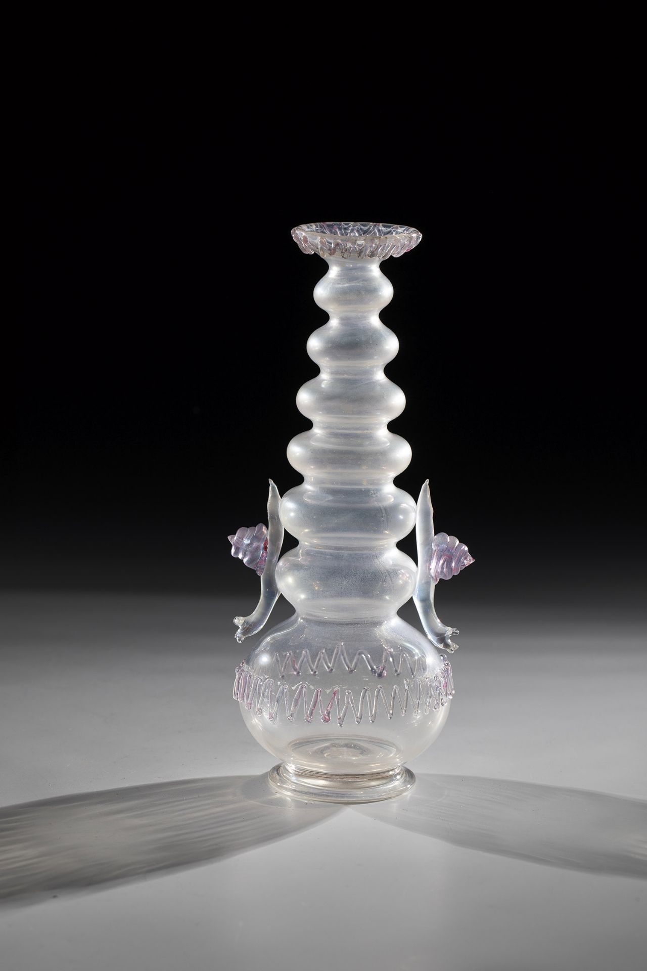 Ornamental vase Murano, 2nd half of the 20th century Colourless glass, slightly lustrous, blown in