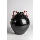 Vase ''Rosso e nero'' Nason & Maschio, Murano, ca. 1934 Thin-walled, black-violet glass with