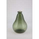 Rare storage bottle England, 19th century Green glass with slightly raised bottom and sand tear.