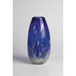 Vase ''Ice Storm'' Volkhard Precht, 1992 Colourless glass with blue underlay as well as multi-