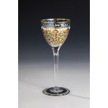 Stem glass ''Jodhpur'' Rudolf Wille (design) around 1912, Josephinenhuette, Schreiberhau (