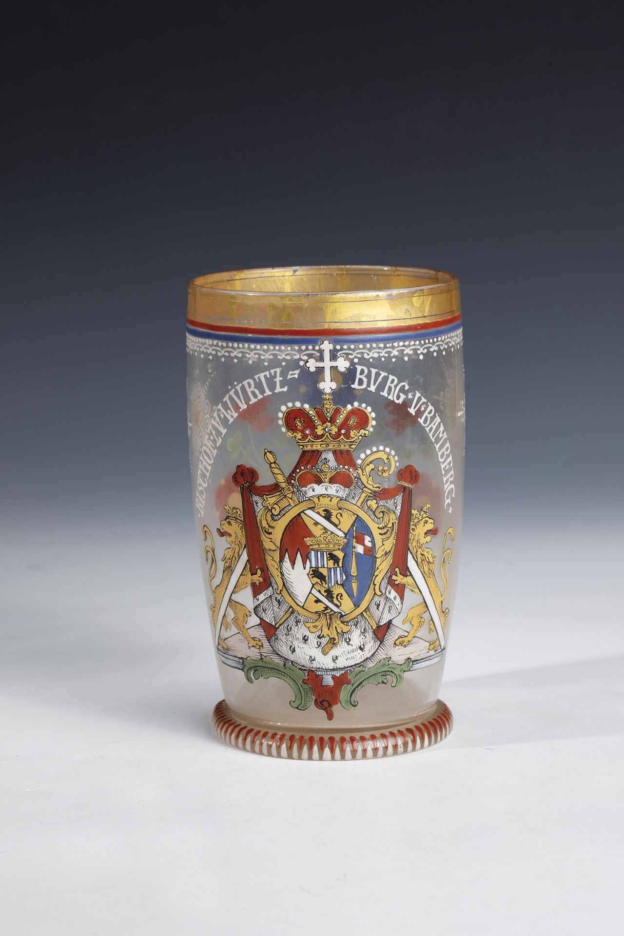 Small tankard with the coat of arms of the Prince-Bishop of Bamberg, Adam Friedrich von Seinsheim