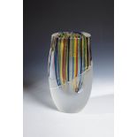 One-of-a-kind vase Romano Donna (design), Cenedese, Murano, 2002 Thick-walled, colorless glass.