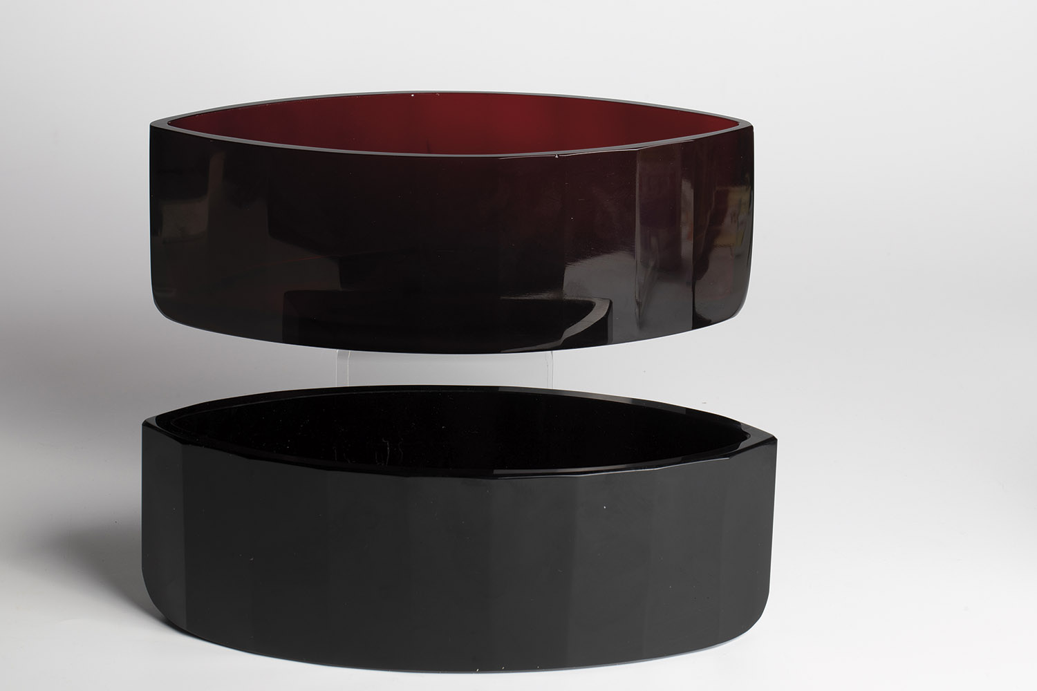 Two bowls Probably Josef Hoffmann (design), Wiener Werkstaette, L. Moser & Sons, Karlsbad (