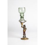 Romans with Roman ferrule North German or Netherlands, 17th century Olive-coloured glass with tear-