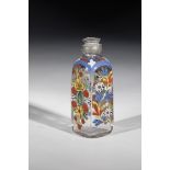 Miniature bottle with tin mount Germany or Bohemia, 18th century Colourless glass with tear-off.