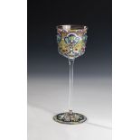 Stem glass ''Jodhpur'' Rudolf Wille (design) around 1912, Josephinenhuette, Schreiberhau (