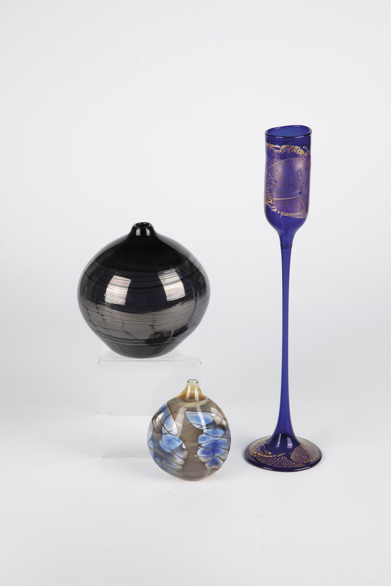 Theodor Sellner and Kuno Hackl, 1979 - 1982 Glass blown in front of the lamp with melting.