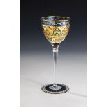 Stem glass ''Jodhpur'' Rudolf Wille (design) around 1912, Josephinenhuette, Schreiberhau (