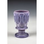 Agatin Foot Beaker Buquoy'sche Glashuette, Georgenthal, ca. 1835 Marbled in lilac colours, full-