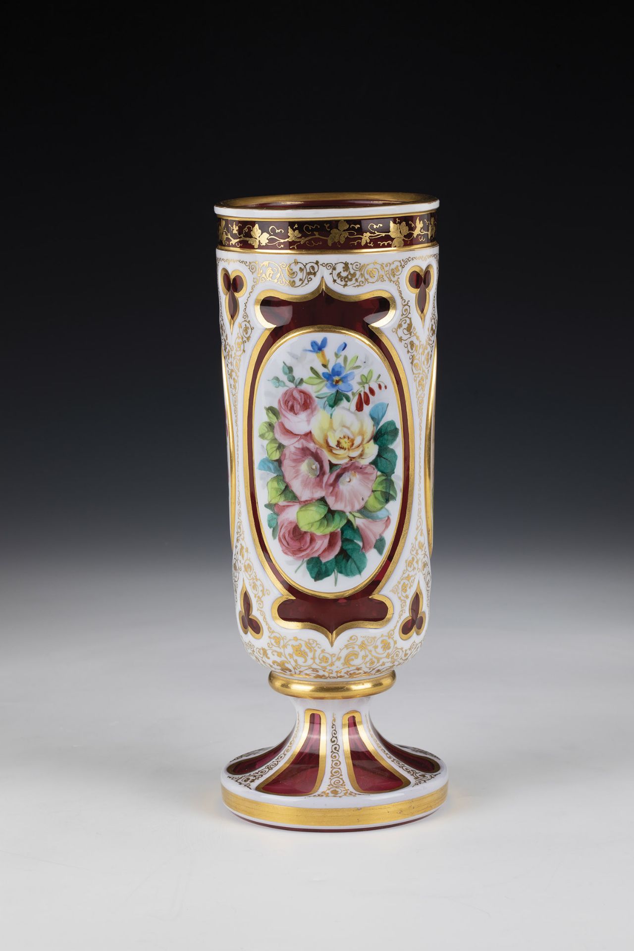 Goblet with Girl Countess Schaffgotsch'sche Josephinenhuette, Schreiberhau, ca. 1860 Colourless, - Image 2 of 2