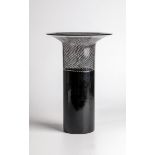 Vase ''Filigree di Tapio'' Tapio Wirkkala (design), Venini, Murano, ca. 1966 Colourless and black-