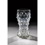 Club cup, so-called wart glass, Black Forest, E. 18th / A. 19th century, Colourless glass with