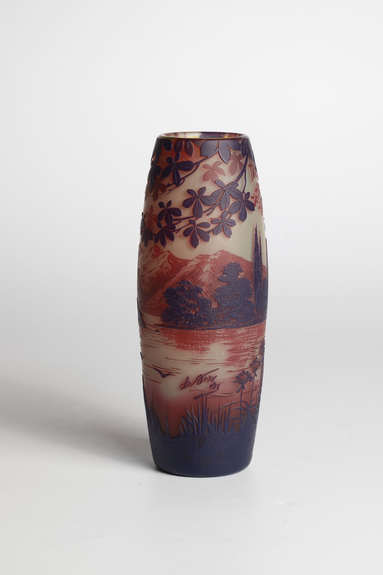 Vase with seascape Camille Tutre de Varreux (design), Cristallerie de Pantin, STV & Cie., Pantin/ - Image 2 of 2