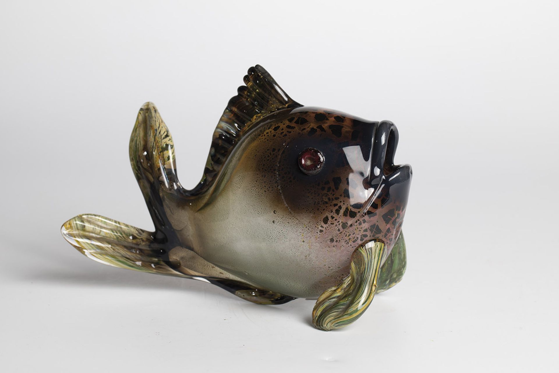 Fish ''Ikora'' crystal Karl Wiedmann (decorative technique), WMF, Geislingen, ca. 1930 Colourless