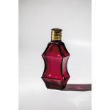 Bottle made of gold ruby glass Potsdam or Saxony, ca. 1700 Rectangular wall in cross-section,