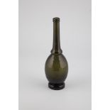 Liqueur bottle for health bitters, 19th century Germany, E. 19th century Olive-coloured glass with