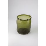 Large storage vessel (harbour) Weserbergland, around 1800 Green glass with demolition. Cylindrical