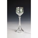 Stem glass Ludwig Suetterlin (design), Fritz Heckert, Petersdorf, ca. 1900 Colourless glass with