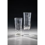 Two drinking glasses from the dinner service No. 134 Jutta Sika (design), Meyr's nephew, Adolf (