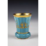 Turquoise Glass Beaker Harrach'sche Huette, New World, North Bohemia, ca. 1830 Turquoise, thin-