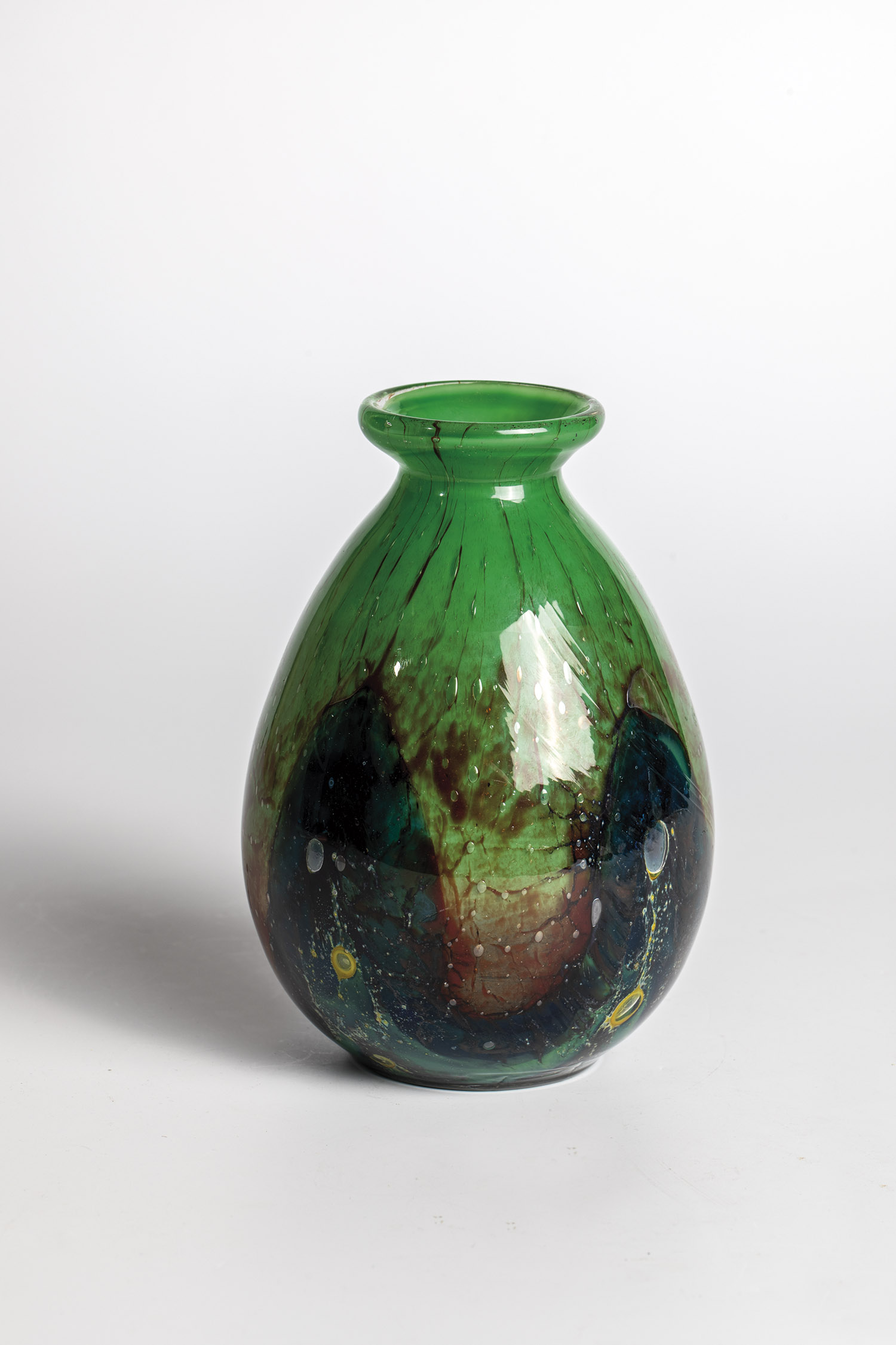 Vase ''Ikora'' crystal Karl Wiedmann (decorative technique), WMF, Geislingen, ca. 1930 Colourless